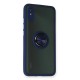 Xiaomi Redmi 9A Kılıf Montreal Yüzüklü Silikon Kapak - Lacivert