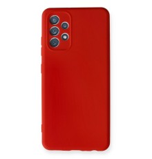 Samsung Galaxy A32 Kılıf Nano içi Kadife Silikon - Kırmızı