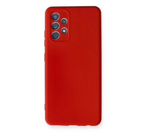 Samsung Galaxy A32 Kılıf Nano içi Kadife Silikon - Kırmızı Samsung Galaxy A32 Kılıf Nano içi Kadife Silikon - Kırmızı