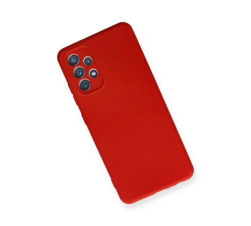 Samsung Galaxy A32 Kılıf Nano içi Kadife Silikon - Kırmızı Samsung Galaxy A32 Kılıf Nano içi Kadife Silikon - Kırmızı