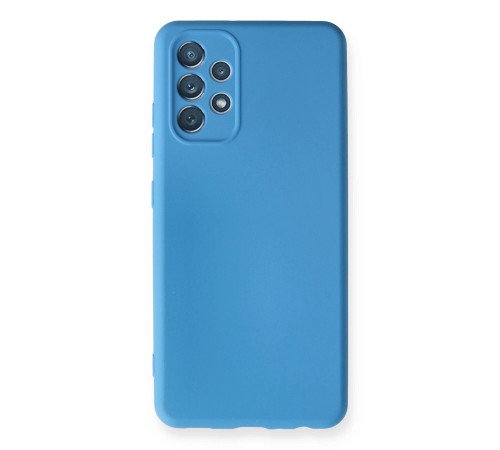 Samsung Galaxy A32 Kılıf Nano içi Kadife Silikon - Mavi Samsung Galaxy A32 Kılıf Nano içi Kadife Silikon - Mavi