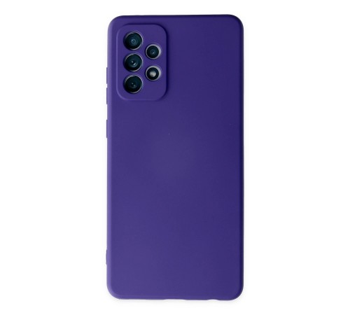 Samsung Galaxy A32 Kılıf Nano içi Kadife Silikon - Mor Samsung Galaxy A32 Kılıf Nano içi Kadife Silikon - Mor