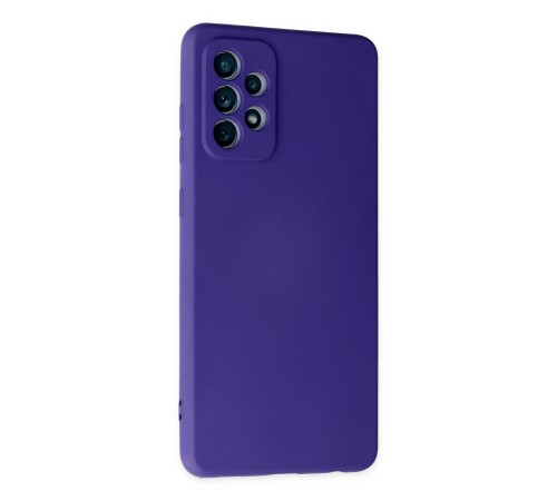 Samsung Galaxy A32 Kılıf Nano içi Kadife Silikon - Mor Samsung Galaxy A32 Kılıf Nano içi Kadife Silikon - Mor