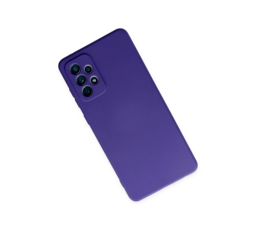 Samsung Galaxy A32 Kılıf Nano içi Kadife Silikon - Mor Samsung Galaxy A32 Kılıf Nano içi Kadife Silikon - Mor