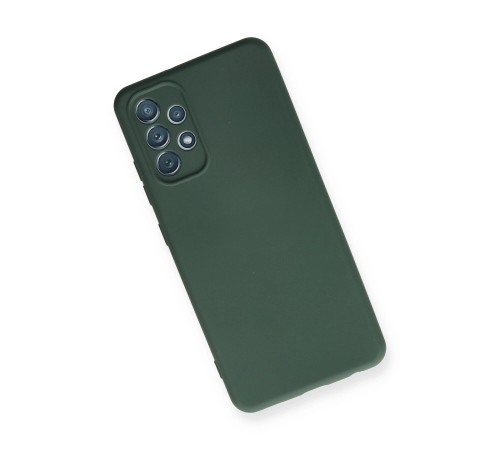 Samsung Galaxy A32 Kılıf Nano içi Kadife Silikon - Koyu Yeşil Samsung Galaxy A32 Kılıf Nano içi Kadife Silikon - Koyu Yeşil