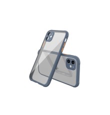 iPhone 12 Mini Kılıf Miami Şeffaf Silikon - Gri