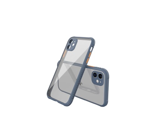 iPhone 12 Mini Kılıf Miami Şeffaf Silikon - Gri iPhone 12 Mini Kılıf Miami Şeffaf Silikon - Gri