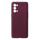 Oppo Reno 5 Kılıf First Silikon - Mürdüm