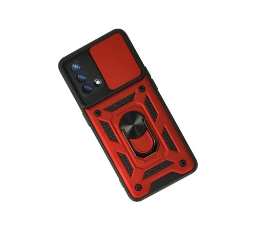 Oppo A74 4G Kılıf Pars Lens Yüzüklü Silikon - Kırmızı Oppo A74 4G Kılıf Pars Lens Yüzüklü Silikon - Kırmızı