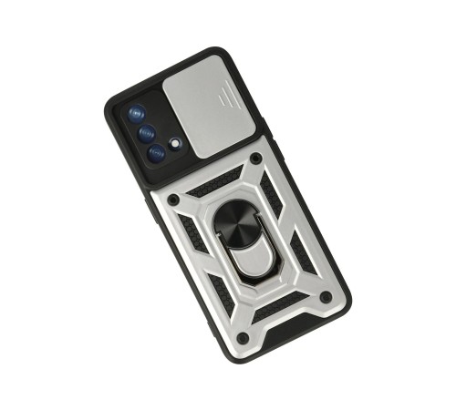 Oppo A74 4G Kılıf Pars Lens Yüzüklü Silikon - Gümüş Oppo A74 4G Kılıf Pars Lens Yüzüklü Silikon - Gümüş