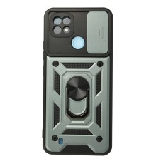 Realme C21 Kılıf Pars Lens Yüzüklü Silikon - Yeşil