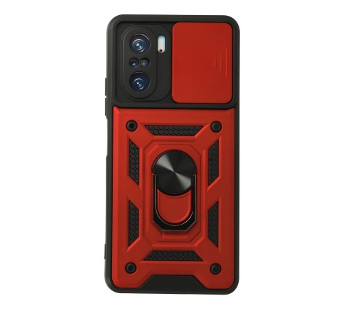Xiaomi Poco F3 Kılıf Pars Lens Yüzüklü Silikon - Kırmızı Xiaomi Poco F3 Kılıf Pars Lens Yüzüklü Silikon - Kırmızı