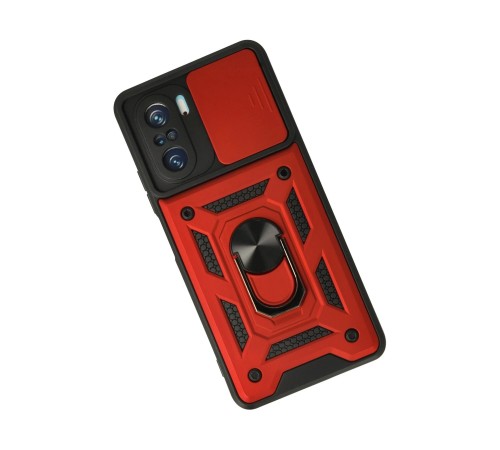 Xiaomi Poco F3 Kılıf Pars Lens Yüzüklü Silikon - Kırmızı Xiaomi Poco F3 Kılıf Pars Lens Yüzüklü Silikon - Kırmızı