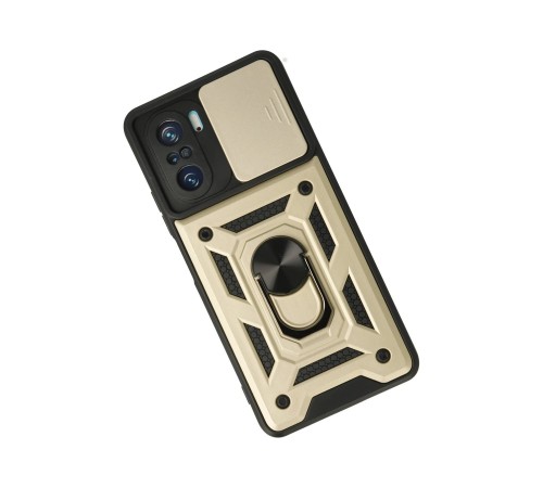 Xiaomi Poco F3 Kılıf Pars Lens Yüzüklü Silikon - Gold Xiaomi Poco F3 Kılıf Pars Lens Yüzüklü Silikon - Gold