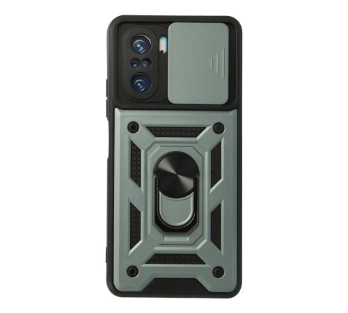 Xiaomi Poco F3 Kılıf Pars Lens Yüzüklü Silikon - Yeşil Xiaomi Poco F3 Kılıf Pars Lens Yüzüklü Silikon - Yeşil