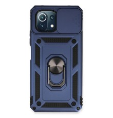 Xiaomi Mİ 11 Lite Kılıf Pars Lens Yüzüklü Silikon - Lacivert