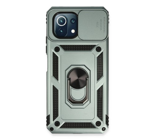 Xiaomi Mİ 11 Lite Kılıf Pars Lens Yüzüklü Silikon - Yeşil Xiaomi Mİ 11 Lite Kılıf Pars Lens Yüzüklü Silikon - Yeşil
