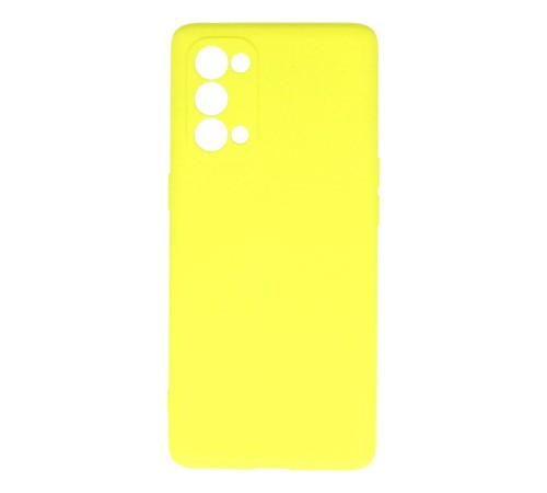 Oppo Reno 5 Pro Kılıf First Silikon - Sarı Oppo Reno 5 Pro Kılıf First Silikon - Sarı