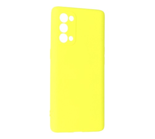 Oppo Reno 5 Pro Kılıf First Silikon - Sarı Oppo Reno 5 Pro Kılıf First Silikon - Sarı