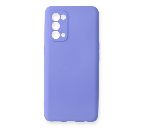 Oppo Reno 5 Pro Kılıf First Silikon - Lila Oppo Reno 5 Pro Kılıf First Silikon - Lila