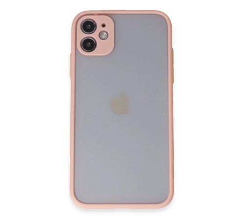 iPhone 11 Kılıf Montreal Silikon Kapak - Pembe iPhone 11 Kılıf Montreal Silikon Kapak - Pembe