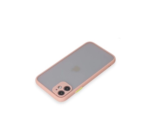 iPhone 11 Kılıf Montreal Silikon Kapak - Pembe iPhone 11 Kılıf Montreal Silikon Kapak - Pembe