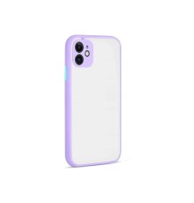 iPhone 12 Kılıf Montreal Silikon Kapak - Mor