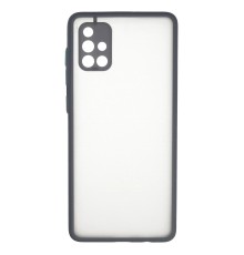 Samsung Galaxy A71 Kılıf Montreal Silikon Kapak - Gri