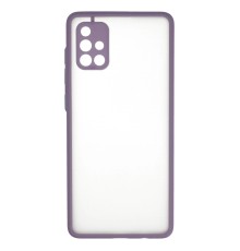 Samsung Galaxy A71 Kılıf Montreal Silikon Kapak - Mor