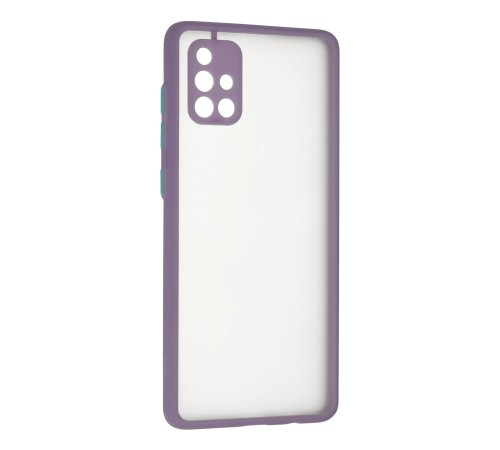 Samsung Galaxy A71 Kılıf Montreal Silikon Kapak - Mor Samsung Galaxy A71 Kılıf Montreal Silikon Kapak - Mor