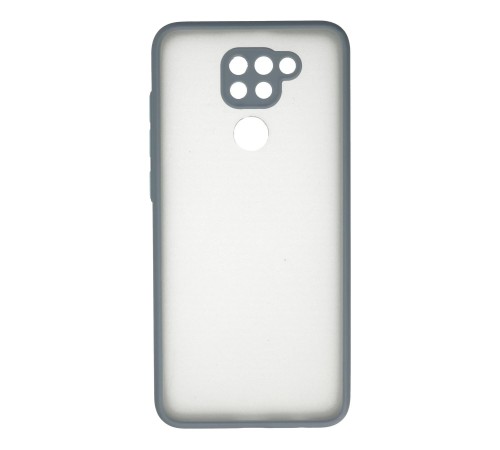 Xiaomi Redmi Note 9 Kılıf Montreal Silikon Kapak - Gri Xiaomi Redmi Note 9 Kılıf Montreal Silikon Kapak - Gri