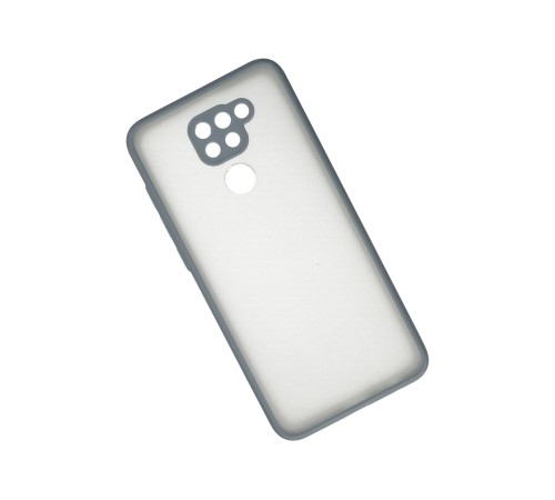 Xiaomi Redmi Note 9 Kılıf Montreal Silikon Kapak - Gri Xiaomi Redmi Note 9 Kılıf Montreal Silikon Kapak - Gri