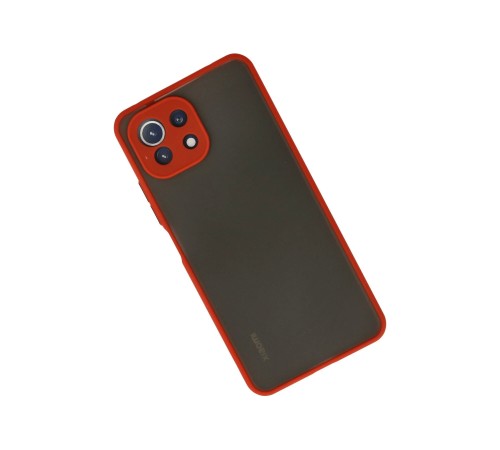 Xiaomi Mİ 11 Lite Kılıf Montreal Silikon Kapak - Kırmızı