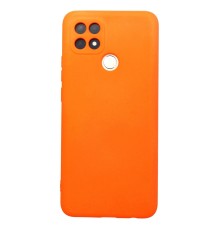 Oppo A15 Kılıf Nano içi Kadife Silikon - Turuncu