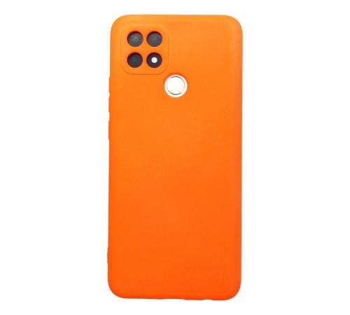 Oppo A15 Kılıf Nano içi Kadife Silikon - Turuncu Oppo A15 Kılıf Nano içi Kadife Silikon - Turuncu