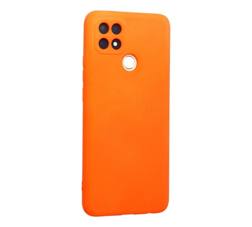 Oppo A15 Kılıf Nano içi Kadife Silikon - Turuncu Oppo A15 Kılıf Nano içi Kadife Silikon - Turuncu
