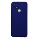 Oppo A15 Kılıf Nano içi Kadife Silikon - Lacivert
