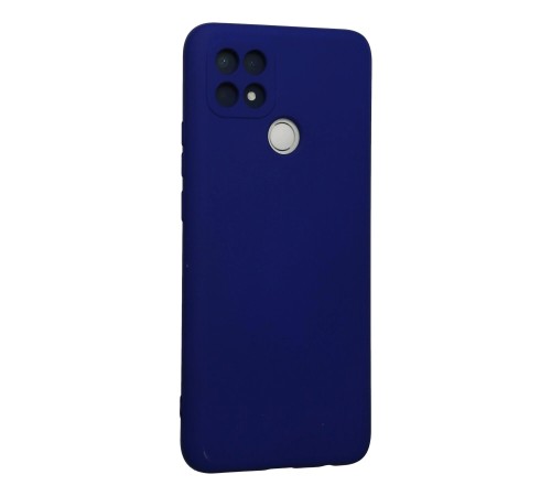 Oppo A15 Kılıf Nano içi Kadife Silikon - Lacivert Oppo A15 Kılıf Nano içi Kadife Silikon - Lacivert