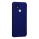 Oppo A15 Kılıf Nano içi Kadife Silikon - Lacivert