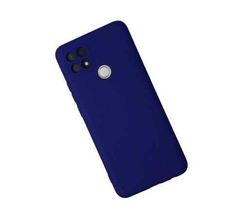 Oppo A15 Kılıf Nano içi Kadife Silikon - Lacivert Oppo A15 Kılıf Nano içi Kadife Silikon - Lacivert