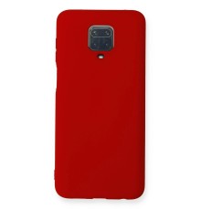 Xiaomi Redmi Note 9 Pro Kılıf Nano içi Kadife Silikon - Kırmızı