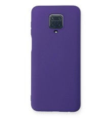 Xiaomi Redmi Note 9 Pro Kılıf Nano içi Kadife Silikon - Mor