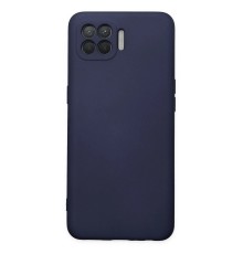 Oppo Reno 4 Lite Kılıf Nano içi Kadife Silikon - Lacivert