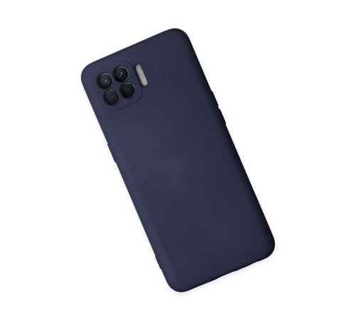 Oppo Reno 4 Lite Kılıf Nano içi Kadife Silikon - Lacivert Oppo Reno 4 Lite Kılıf Nano içi Kadife Silikon - Lacivert