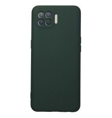 Oppo Reno 4 Lite Kılıf Nano içi Kadife Silikon - Koyu Yeşil