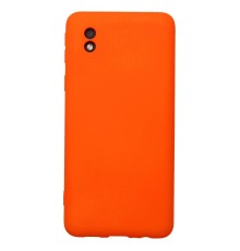 Samsung Galaxy A01 Core Kılıf Nano içi Kadife Silikon - Turuncu