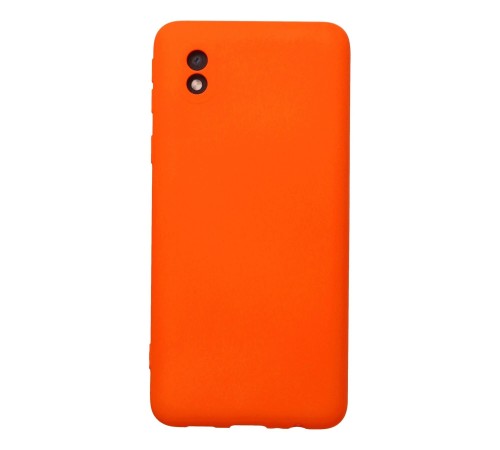 Samsung Galaxy A01 Core Kılıf Nano içi Kadife Silikon - Turuncu Samsung Galaxy A01 Core Kılıf Nano içi Kadife Silikon - Turuncu