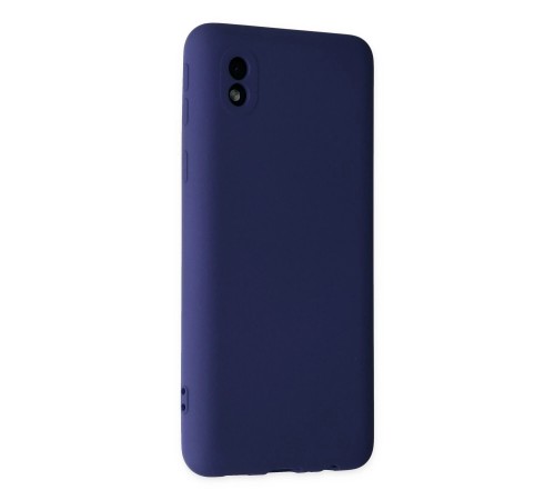 Samsung Galaxy A01 Core Kılıf Nano içi Kadife Silikon - Lacivert
