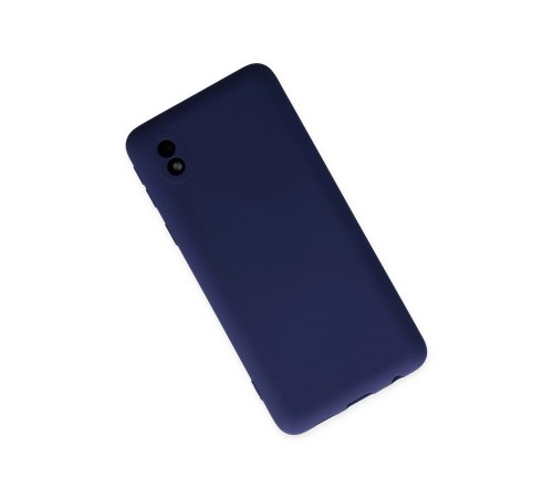 Samsung Galaxy A01 Core Kılıf Nano içi Kadife Silikon - Lacivert