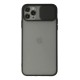 iPhone 11 Pro Kılıf Palm Buzlu Kamera Sürgülü Silikon - Siyah
